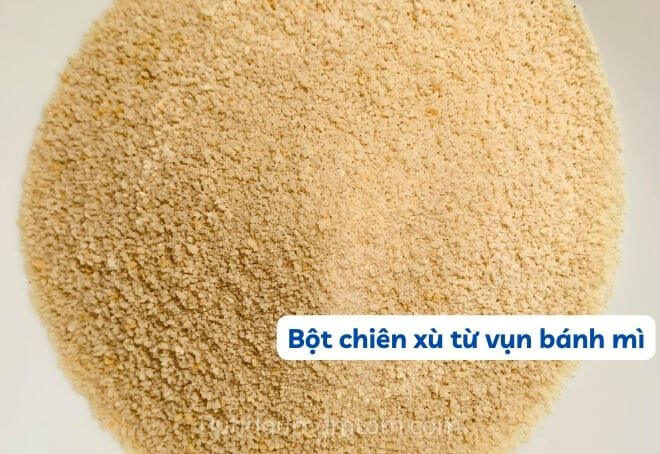 Bột chiên xù từ vụn bánh mì khô mới thơm ngon