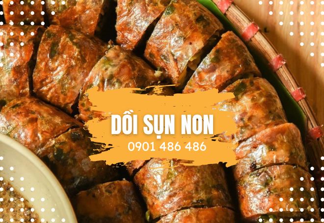 Dồi sụn non Hà thành là món khoái khẩu rất được ưa thích