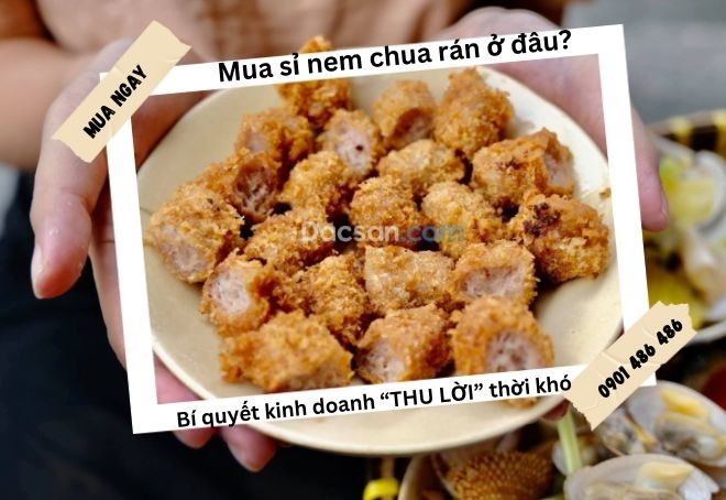 Kinh doanh nem chua rán vốn ít, thu lời nhanh