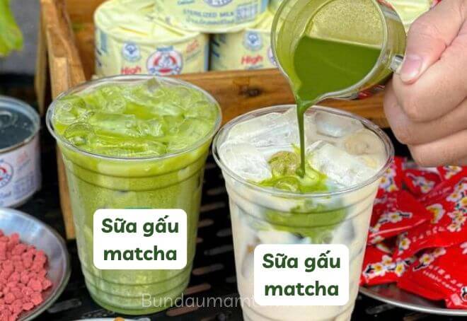 Rất nhiều quán cà phê tại Sài Gòn đã bắt trend kinh doanh sữa gấu matcha, ca cao, cà phê...