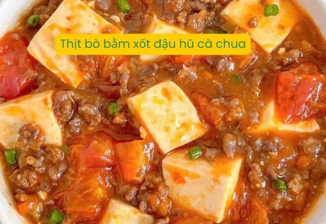 Thịt bò bằm xốt đậu hũ cà chua-4529