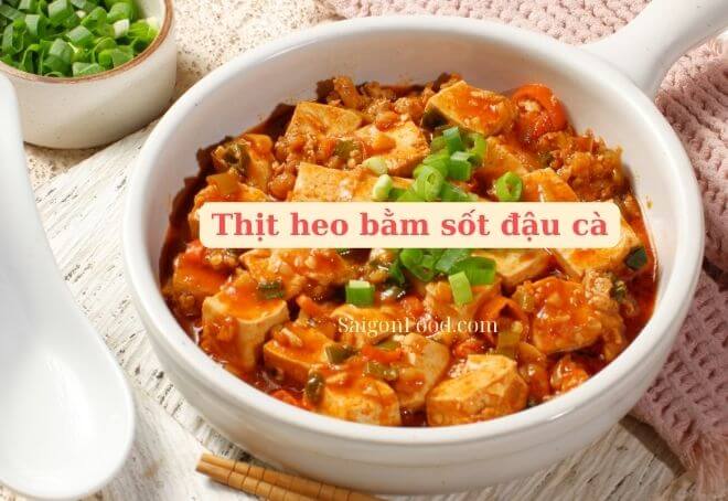 Thịt heo bằm sốt đậu cà chua-3092