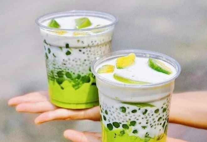 Chè bơ có màu rất ưng!