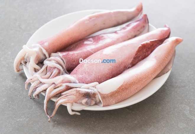 Nguyên liệu mực cần tươi rói mới ngon!
