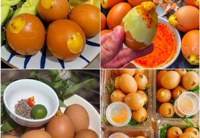 Công thức trứng gà nướng muối ớt tại nhà