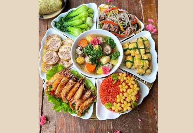 Một mâm cỗ được làm chỉn chu, trình bày đẹp!